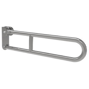 Barra ribaltabile con piastra lunga e frizione 70 cm bianco - Goman