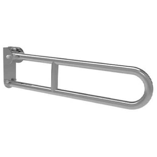 Barra ribaltabile con piastra lunga e frizione 70 cm bianco - Goman