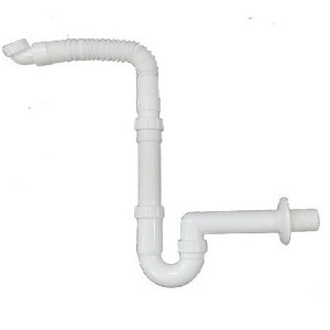 Tubo flessibile di scarico da 1″1/4 con sifone - Goman