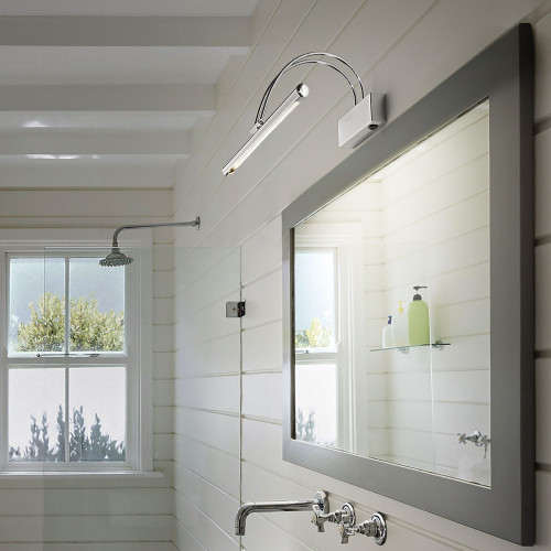 Lampada da parete Bow 46 cm cromo - Ideal Lux
