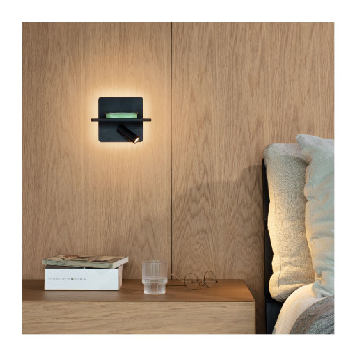 Lampada da parete Piano 18 cm nero - Ideal Lux