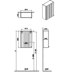 Pensile alto Compact Root Groove verde opaco - Vitra 2
