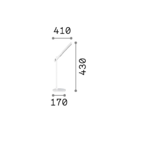 Lampada da tavolo Pivot bianco - Ideal Lux
