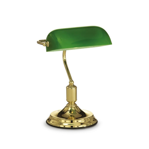 Lampada da tavolo Lawyer ottone - Ideal Lux