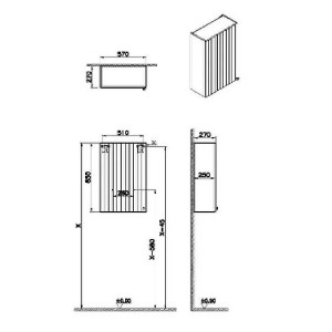 Pensile alto Compact Root Groove grigio opaco - Vitra 2