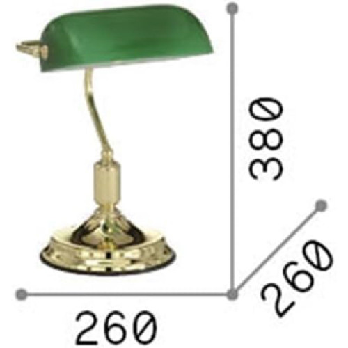 Lampada da tavolo Lawyer brunito - Ideal Lux