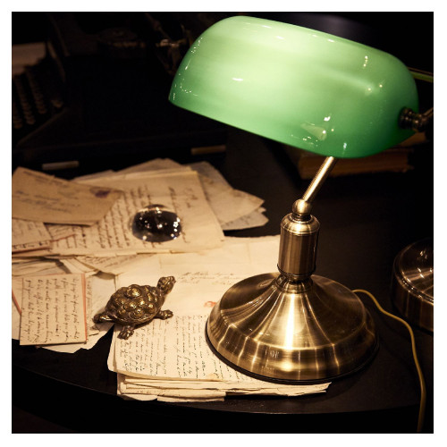 Lampada da tavolo Lawyer brunito - Ideal Lux