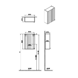 Pensile alto Compact Root Groove bianco opaco - Vitra 2