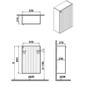 Pensile basso Compact Root Groove verde opaco - Vitra 2