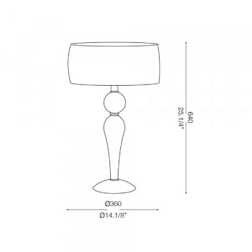 Lampada da tavolo Duchessa - Ideal Lux