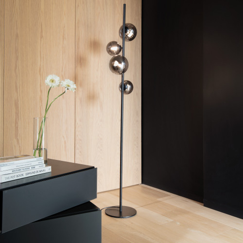 Lampada da terra Perlage fumè - Ideal Lux