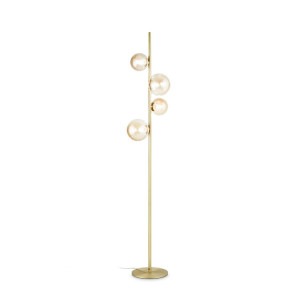 Lampada da terra Perlage ambra - Ideal Lux