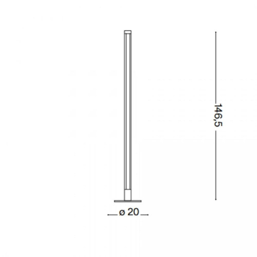 Lampada da terra Yoko bianco - Ideal Lux