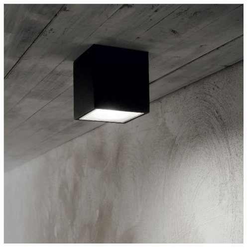 Lampada da soffitto Techo Small nero - Ideal Lux