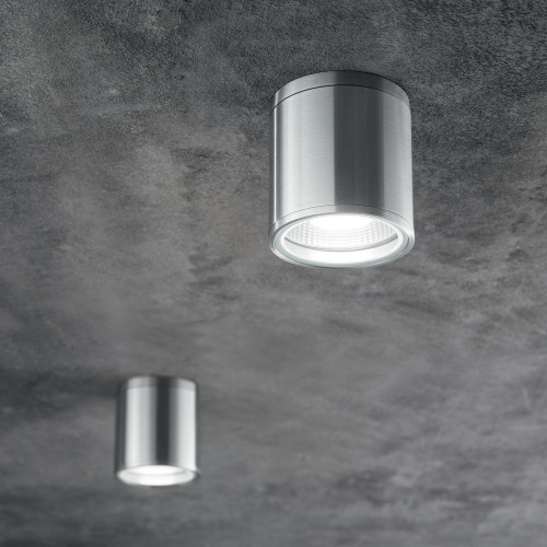 Lampada da soffitto Ø 11 cm Gun grigio chiaro - Ideal Lux