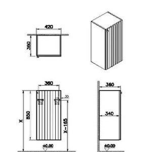 Pensile basso Root Groove grafite opaco - Vitra 2