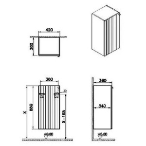Pensile basso Root Groove grafite opaco - Vitra 2