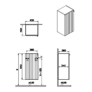 Pensile basso Root Groove verde fiordo opaco - Vitra 2