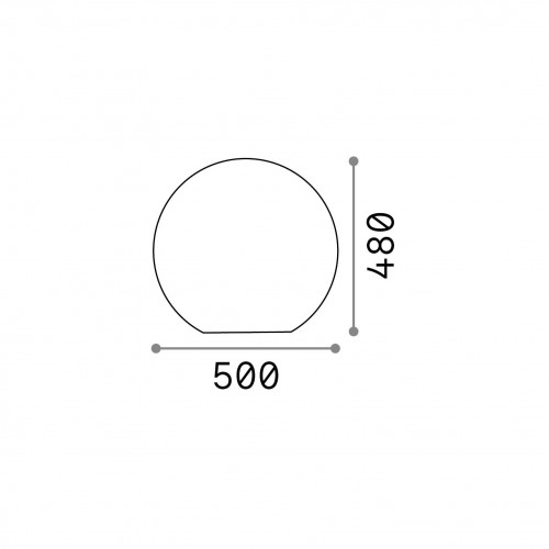 Lampada da terra Ø 50 cm Sole bianco - Ideal Lux