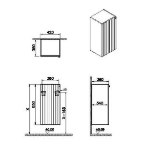 Pensile basso Root Groove grigio chiaro opaco - Vitra 2