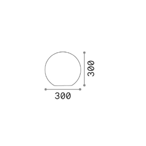 Lampada da terra Ø 30 cm Sole bianco - Ideal Lux