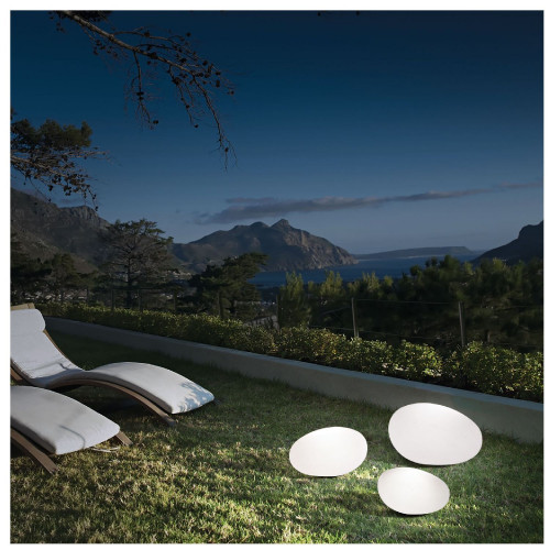 Lampada da terra Sasso 33 cm bianco - Ideal Lux