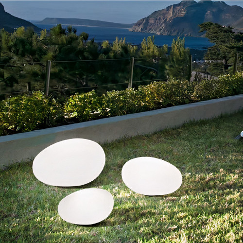 Lampada da terra Sasso 33 cm bianco - Ideal Lux