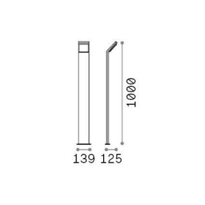 Paletto 100 cm Style antracite - Ideal Lux 2