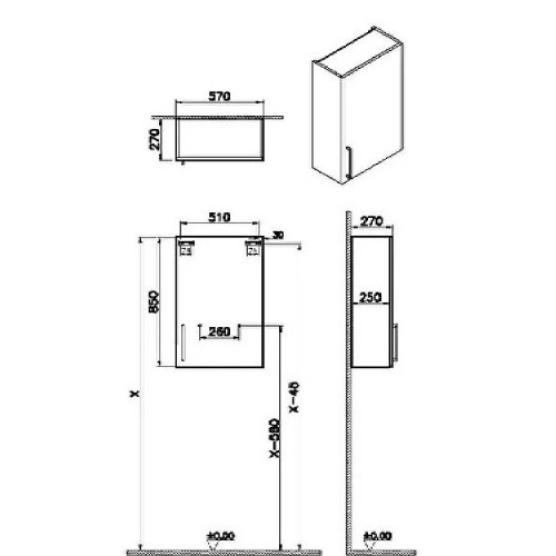 Pensile alto Compact Root Flat cordoba - Vitra