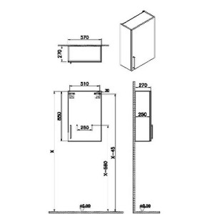 Pensile alto Compact Root Flat grigio roccia opaco - Vitra 2
