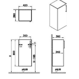 Pensile basso Root Flat blu scuro opaco - Vitra 2