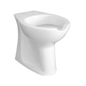 Vaso alto Open con scarico unificato par/pav bianco lucido – Goman