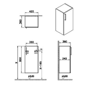 Pensile basso Root Flat bianco lucido - Vitra 2