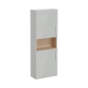 Colonna pensile bassa Compact Root Flat grigio perla brillante - Vitra