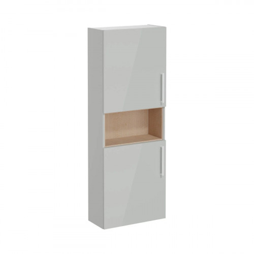 Colonna pensile bassa Compact Root Flat grigio perla brillante - Vitra