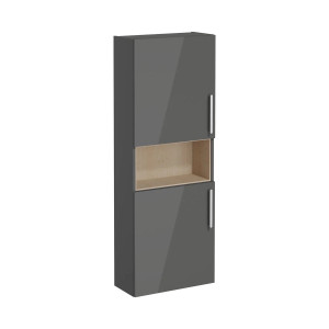 Colonna pensile bassa Compact Root Flat antracite brillante - Vitra