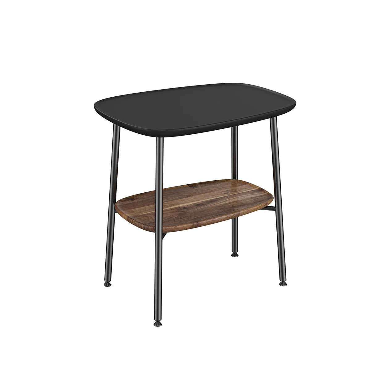 Tavolino 55 cm Plural nero opaco - Vitra