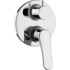 Miscelatore monocomando incasso per doccia con deviatore a 2 uscite cr