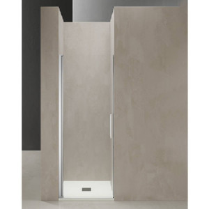 Porta battente 72,5x74.5x200 cm Mindy cromo trasparente - TDA