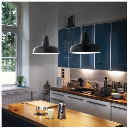 Lampada a sospensione Moby Ø 35 cm nero - Ideal Lux