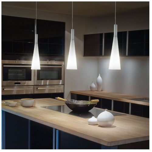 Lampada a sospensione Milk bianco - Ideal Lux