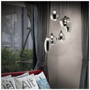 Lampada a sospensione Soft 60 cm fumè - Ideal Lux 2