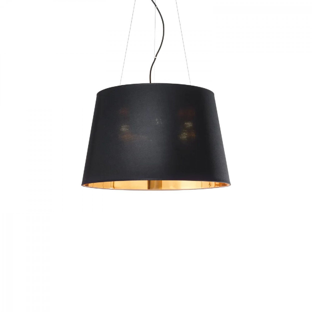 Lampada a sospensione Nordik 50 cm nero - Ideal Lux