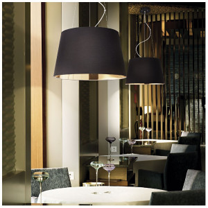 Lampada a sospensione Nordik 50 cm nero - Ideal Lux 2