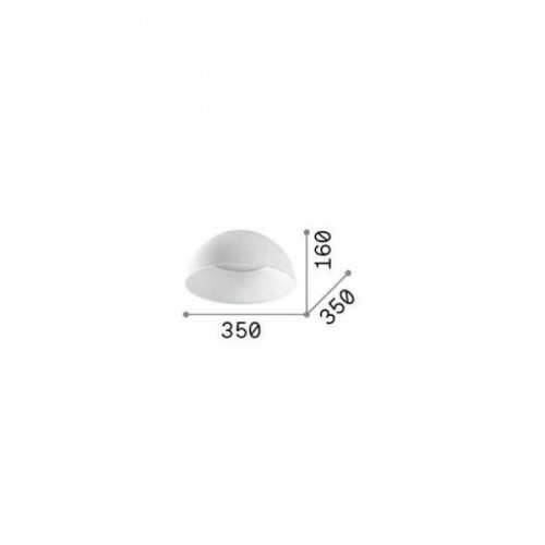 Lampada da soffitto Corolla Ø 35 bianco - Ideal Lux