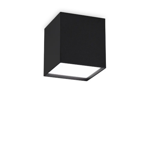 Lampada da soffitto Kubiko 10x10 cm nero- Ideal Lux