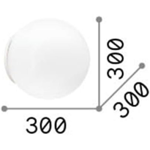 Lampada da parete Mapa Ø 30 bianco - Ideal Lux