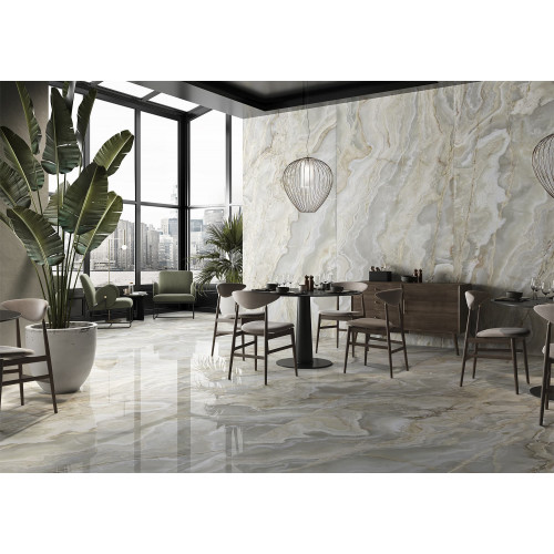 Onice Iride 60x120 cm argento lappato - La Fabbrica Ava
