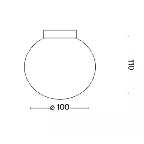 Lampada da parete Mapa Ø 10 bianco - Ideal Lux