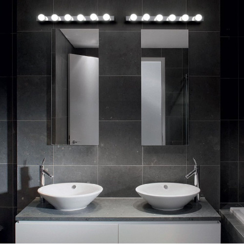 Lampada da parete Privè 60,5 cm nero - Ideal Lux
